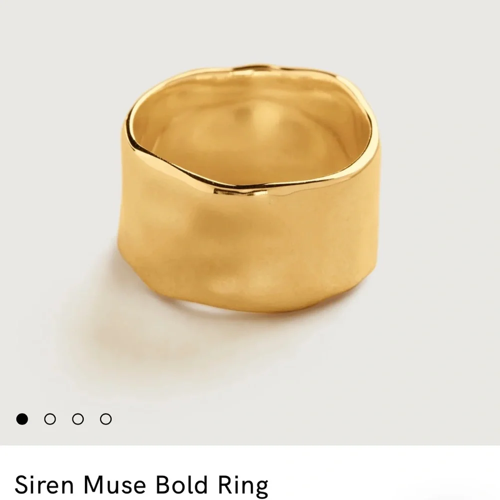 MONICA VINADER Gold Statement Muse Ring - Picture 2 of 7